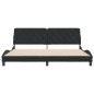 vidaXL Bettgestell mit Kopfteil Schwarz 200x200 cm Samt vidaXL Bettgestell mit Kopfteil Schwarz 200x200 cm Samt
