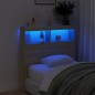 vidaXL LED-Kopfteil mit Ablagen Sonoma-Eiche 100x17x102 cm vidaXL LED-Kopfteil mit Ablagen Sonoma-Eiche 100x17x102 cm