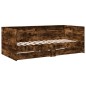 vidaXL Tagesbett mit Schubladen Räuchereiche 90x200 cm Holzwerkstoff vidaXL Tagesbett mit Schubladen Räuchereiche 90x200 cm Holzwerkstoff