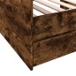 vidaXL Tagesbett mit Schubladen Räuchereiche 90x200 cm Holzwerkstoff vidaXL Tagesbett mit Schubladen Räuchereiche 90x200 cm Holzwerkstoff
