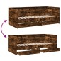 vidaXL Tagesbett mit Schubladen Räuchereiche 90x200 cm Holzwerkstoff vidaXL Tagesbett mit Schubladen Räuchereiche 90x200 cm Holzwerkstoff
