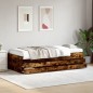 vidaXL Tagesbett mit Schubladen Räuchereiche 90x200 cm Holzwerkstoff vidaXL Tagesbett mit Schubladen Räuchereiche 90x200 cm Holzwerkstoff