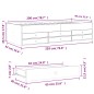 vidaXL Tagesbett mit Schubladen Räuchereiche 90x200 cm Holzwerkstoff vidaXL Tagesbett mit Schubladen Räuchereiche 90x200 cm Holzwerkstoff