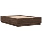 vidaXL Bettgestell Braun Eichen-Optik 160x200 cm Holzwerkstoff vidaXL Bettgestell Braun Eichen-Optik 160x200 cm Holzwerkstoff
