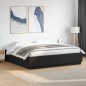 vidaXL Bettgestell Schwarz 180x200 cm Holzwerkstoff vidaXL Bettgestell Schwarz 180x200 cm Holzwerkstoff