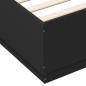 vidaXL Bettgestell Schwarz 180x200 cm Holzwerkstoff vidaXL Bettgestell Schwarz 180x200 cm Holzwerkstoff