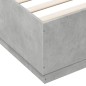 vidaXL Bettgestell Betongrau 200x200 cm Holzwerkstoff vidaXL Bettgestell Betongrau 200x200 cm Holzwerkstoff