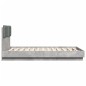 vidaXL Bettgestell mit Kopfteil Betongrau 140x190 cm Holzwerkstoff vidaXL Bettgestell mit Kopfteil Betongrau 140x190 cm Holzwerkstoff