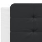 vidaXL Bettgestell mit LED Weiß und Schwarz 200x200 cm Kunstleder vidaXL Bettgestell mit LED Weiß und Schwarz 200x200 cm Kunstleder