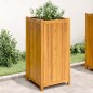 vidaXL Pflanzkübel mit Einlage 50x50x100 cm Massivholz Akazie vidaXL Pflanzkübel mit Einlage 50x50x100 cm Massivholz Akazie