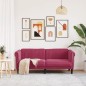 vidaXL Sofa 2-Sitzer Weinrot Samt vidaXL Sofa 2-Sitzer Weinrot Samt