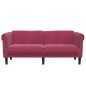 vidaXL Sofa 2-Sitzer Weinrot Samt vidaXL Sofa 2-Sitzer Weinrot Samt