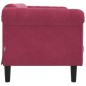 vidaXL Sofa 2-Sitzer Weinrot Samt vidaXL Sofa 2-Sitzer Weinrot Samt