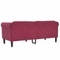 vidaXL Sofa 2-Sitzer Weinrot Samt vidaXL Sofa 2-Sitzer Weinrot Samt
