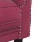 vidaXL Sofa 2-Sitzer Weinrot Samt vidaXL Sofa 2-Sitzer Weinrot Samt