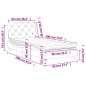vidaXL Bett mit Matratze Dunkelgrün 90x190 cm Samt vidaXL Bett mit Matratze Dunkelgrün 90x190 cm Samt