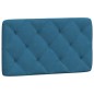 vidaXL Bett mit Matratze Blau 90x200 cm Samt vidaXL Bett mit Matratze Blau 90x200 cm Samt