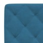 vidaXL Bett mit Matratze Blau 90x200 cm Samt vidaXL Bett mit Matratze Blau 90x200 cm Samt