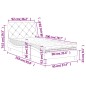 vidaXL Bett mit Matratze Blau 90x200 cm Samt vidaXL Bett mit Matratze Blau 90x200 cm Samt