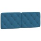 vidaXL Bett mit Matratze Blau 120x200 cm Samt vidaXL Bett mit Matratze Blau 120x200 cm Samt