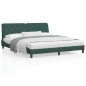 vidaXL Bett mit Matratze Dunkelgrün 180x200 cm Samt vidaXL Bett mit Matratze Dunkelgrün 180x200 cm Samt