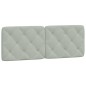 vidaXL Bett mit Matratze Hellgrau 140x190 cm Samt vidaXL Bett mit Matratze Hellgrau 140x190 cm Samt