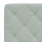 vidaXL Bett mit Matratze Hellgrau 140x190 cm Samt vidaXL Bett mit Matratze Hellgrau 140x190 cm Samt