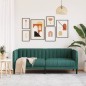 vidaXL Sofa 2-Sitzer Dunkelgrün Stoff vidaXL Sofa 2-Sitzer Dunkelgrün Stoff