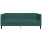 vidaXL Sofa 2-Sitzer Dunkelgrün Stoff vidaXL Sofa 2-Sitzer Dunkelgrün Stoff