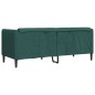 vidaXL Sofa 2-Sitzer Dunkelgrün Stoff vidaXL Sofa 2-Sitzer Dunkelgrün Stoff
