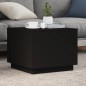 vidaXL Couchtisch mit LED-Leuchten Schwarz 50x50x40 cm vidaXL Couchtisch mit LED-Leuchten Schwarz 50x50x40 cm
