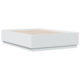 vidaXL Bettgestell Weiß 140x190 cm Holzwerkstoff
