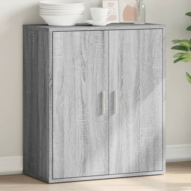vidaXL Sideboard Grau Sonoma 79x38x80 cm Holzwerkstoff vidaXL Sideboard Grau Sonoma 79x38x80 cm Holzwerkstoff