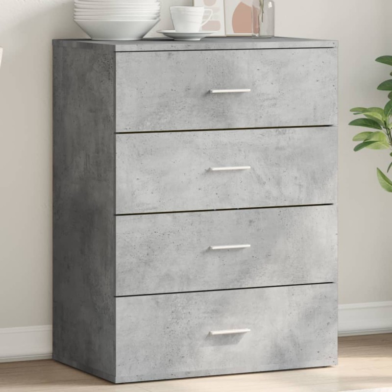 vidaXL Sideboard Betongrau 60x39x80 cm Holzwerkstoff vidaXL Sideboard Betongrau 60x39x80 cm Holzwerkstoff
