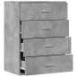 vidaXL Sideboard Betongrau 60x39x80 cm Holzwerkstoff vidaXL Sideboard Betongrau 60x39x80 cm Holzwerkstoff