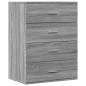 vidaXL Sideboard Grau Sonoma 60x39x80 cm Holzwerkstoff vidaXL Sideboard Grau Sonoma 60x39x80 cm Holzwerkstoff