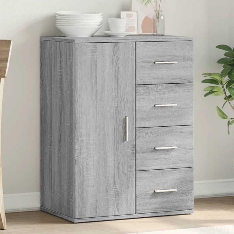 vidaXL Sideboard Grau Sonoma 59x39x80 cm Holzwerkstoff vidaXL Sideboard Grau Sonoma 59x39x80 cm Holzwerkstoff