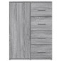 vidaXL Sideboard Grau Sonoma 59x39x80 cm Holzwerkstoff vidaXL Sideboard Grau Sonoma 59x39x80 cm Holzwerkstoff