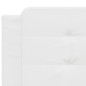 vidaXL Bettgestell mit Kopfteil Weiß 200x200 cm Kunstleder vidaXL Bettgestell mit Kopfteil Weiß 200x200 cm Kunstleder