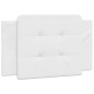 vidaXL Bett mit Matratze Weiß 90x200 cm Kunstleder vidaXL Bett mit Matratze Weiß 90x200 cm Kunstleder