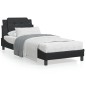 vidaXL Bett mit Matratze Schwarz 80x200 cm Kunstleder vidaXL Bett mit Matratze Schwarz 80x200 cm Kunstleder
