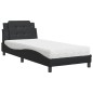 vidaXL Bett mit Matratze Schwarz 80x200 cm Kunstleder vidaXL Bett mit Matratze Schwarz 80x200 cm Kunstleder