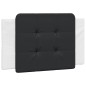 vidaXL Bett mit Matratze Weiß und Schwarz 80x200 cm Kunstleder vidaXL Bett mit Matratze Weiß und Schwarz 80x200 cm Kunstleder