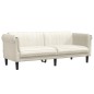 vidaXL 3-tlg. Sofagarnitur Creme Samt vidaXL 3-tlg. Sofagarnitur Creme Samt