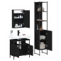 vidaXL 3-tlg. Badmöbel-Set Schwarz Holzwerkstoff vidaXL 3-tlg. Badmöbel-Set Schwarz Holzwerkstoff