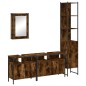 vidaXL 4-tlg. Badmöbel-Set Räuchereiche Holzwerkstoff vidaXL 4-tlg. Badmöbel-Set Räuchereiche Holzwerkstoff