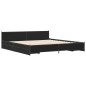 vidaXL Bettgestell mit Schubladen Schwarz 200x200 cm Holzwerkstoff vidaXL Bettgestell mit Schubladen Schwarz 200x200 cm Holzwerkstoff
