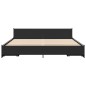 vidaXL Bettgestell mit Schubladen Schwarz 200x200 cm Holzwerkstoff vidaXL Bettgestell mit Schubladen Schwarz 200x200 cm Holzwerkstoff