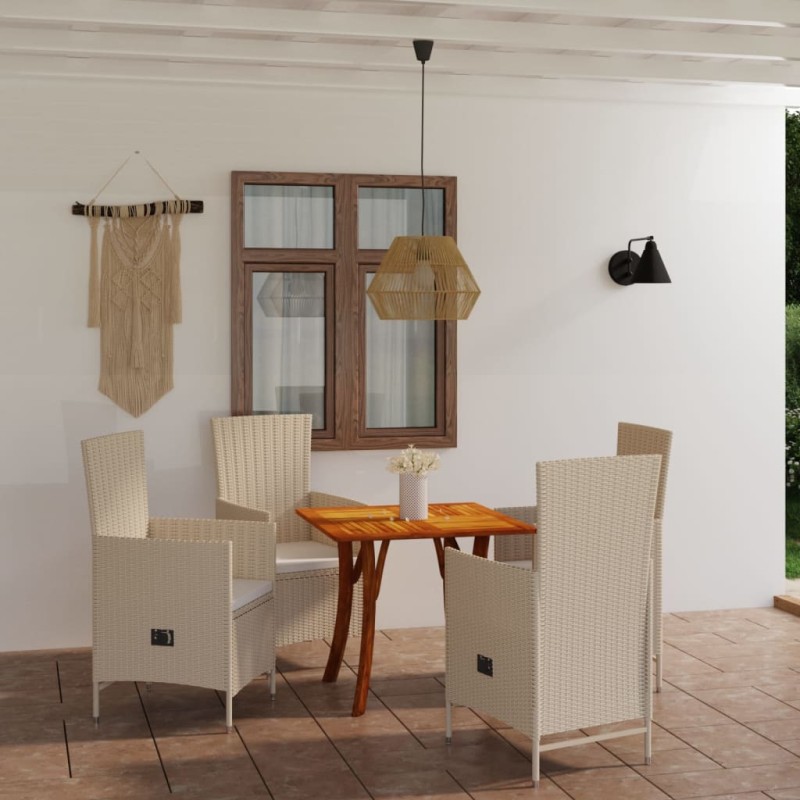 5-tlg. Garten-Essgruppe Beige 5-tlg. Garten-Essgruppe Beige