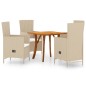 5-tlg. Garten-Essgruppe Beige 5-tlg. Garten-Essgruppe Beige